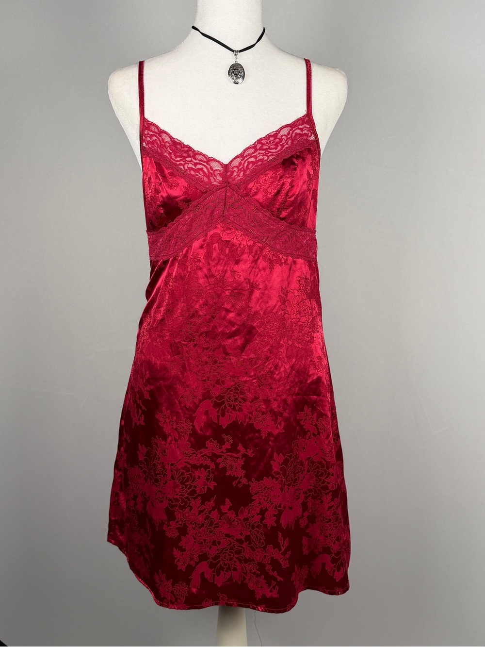 Shein Women's Red and Burgundy Dress